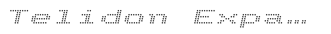 Telidon Expanded Italic image